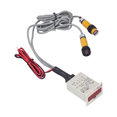 Imagem de Contador Digital, Contador Eletrônico de 5m de Led Berma Com Cabos para Controle Automação Industrial (DC12-24V)