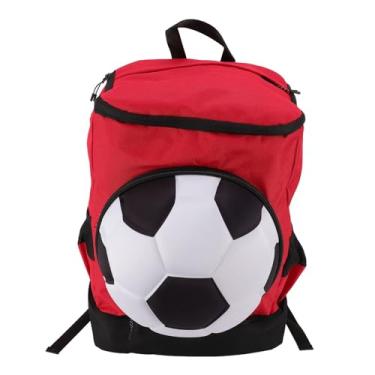 Imagem de Mochila de futebol, bolsa de futebol, compartimento para sapatos, compartimento de bola para atividades (tamanho adulto (serve para bola tamanho 7))