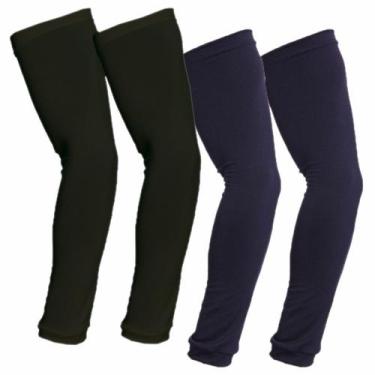 Imagem de Kit 2 Manguitos Mangas Proteção De Braço Térmico Malha Proteçao Uv - B