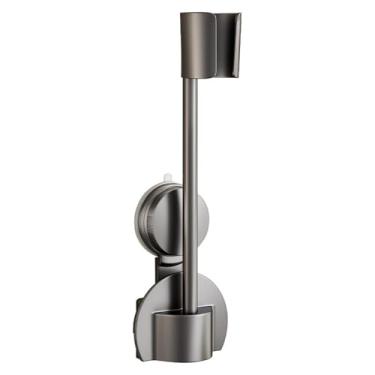 Imagem de OIIBWQ Suporte para Secador de Cabelo Preguiçoso, Suporte de Parede com Mãos Livres, Universal, Ajustável, para Salão de Beleza, Casa, Mulheres E Crianças, Cinza