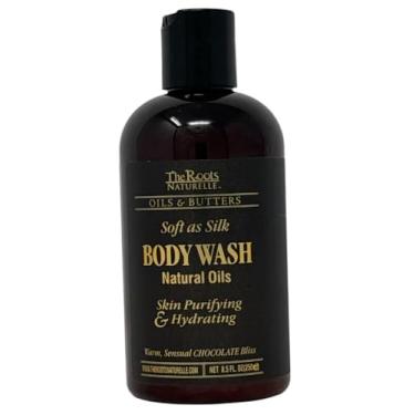 Imagem de The Roots Naturelle Sabonete Líquido Corporal Chocolate Bliss, Suave Como Seda, Purificante E Hidratante Para A Pele, Quente, Perfumado Sensualmente, 8,5 Oz
