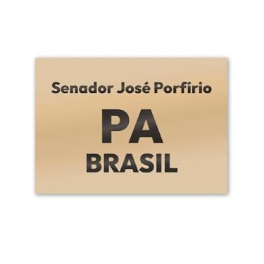 Imagem de Imã de Geladeira Senador José Porfírio Pará MDF 8cm x 5cm