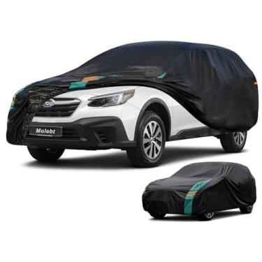 Imagem de Molebt Capa de carro SUV personalizada para Outback (1994-2025), à prova d'água para todos os climas para automóveis, cobertura completa ao ar livre com tiras de clipe à prova de vento.