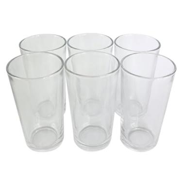 Imagem de Conjunto de 6 Copos de Vidro Londres, 240ml, 12,5cm x 6,5cm, Transparente