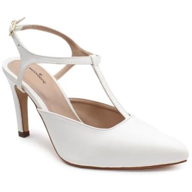 Imagem de Scarpin Aberto Modarpe Salto Médio Confortável S18 (Branco, BR, Adulto, Numérico, 39)