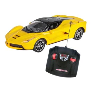 Imagem de Carro de Controle Remoto Esportivo, Modelo LaFerrari, Amarelo e Preto