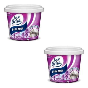 Imagem de Kit 2 Evita Mofo Leve Brisa Odorizador Ambiente Lavanda 130g - NoBrand