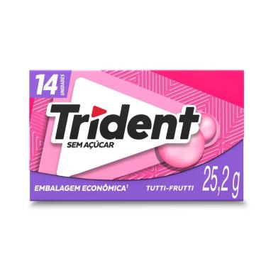 Imagem de Goma De Mascar Trident Tutti Frutti 14 Unidades