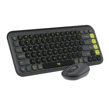 Imagem de Combo Teclado e Mouse sem fio Logitech POP Icon com Teclas e Botões Personalizáveis, Clique Silencioso, Easy-Switch para até 3 dispositivos e Conexão Bluetooth - Grafite