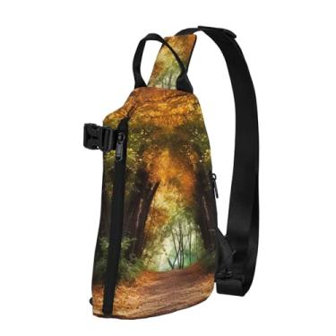 Imagem de EKYOSHCZ Bolsa tiracolo para mulheres e homens, mochila transversal no peito, caminhadas, viagens, pochete coberta, caminhada, viagem, caminhada, coberta, tamanho único, mochilas