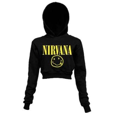 Imagem de Nirvana - Cropped Moletom Manga Longa-Feminino