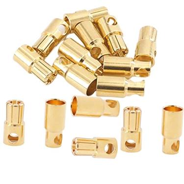 Imagem de skrnrhrery Banana Bullet Connector Male Female Plug, Compatible with RC Car Boat Drone Battery ESC Motor Battery Equipment Motor Parts (6.0mm) 8pairs