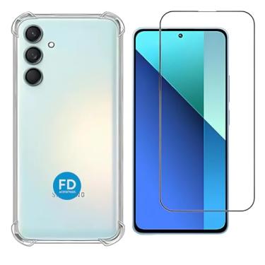 Imagem de Kit Capa Capinha Anti-Impacto Premium Transparente + Película de Cerâmica 9D para Samsung Galaxy A35.