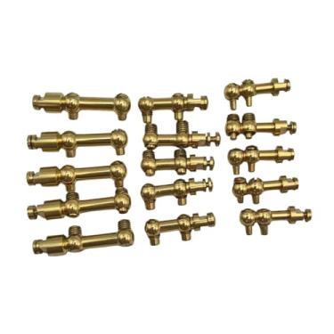 Imagem de menolana Kit de manutenção e reparo de sax 15x Parafuso de ajuste de sax para saxofones soprano agudo, alto, tenor, saxofones de cobre, ferramentas e peças