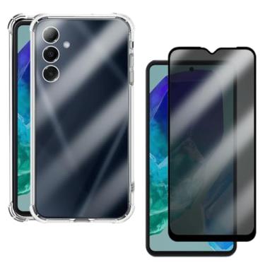 Imagem de Kit Capa Anti Impacto e Película Privacidade Para Galaxy M55