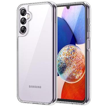 Imagem de JETech Capa para Samsung Galaxy A14 5G 6,6 Polegadas (Não para A14 4G), Case Protetora de Telefone à Prova de Choque Não-Amarelecimento, Capinha Parte Traseira PC Rígido Anti-Riscos (Claro)