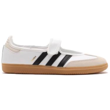 Imagem de adidas Samba Jane Tênis feminino, Goma branca e preta, 38