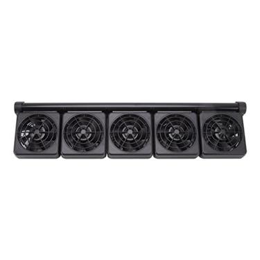Imagem de AYNEFY Tanque de Peixes Ventilador de Resfriamento Mini Velocidade Ajustável Velocidade 5 Cabeças para Resfriador de Aquário, água Doce e Operação Segura de água Salgada para Suprimentos de Tanques