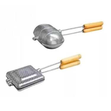 Imagem de Kit 2 Sanduicheira Torradeira Pão Forma Francês Aluminio(Kit Com 2)
