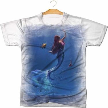 Imagem de Camiseta a Pequena Sereia Filme - 01 - MAHALO CAMISETAS, Branco, MASCU