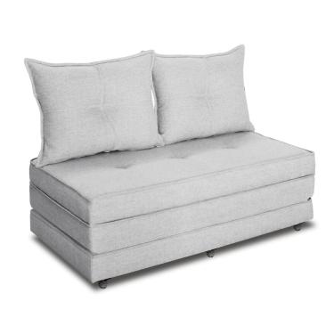 Imagem de Pufe Cama Dobrável Casal 130 Com 02 Almofadas Premium