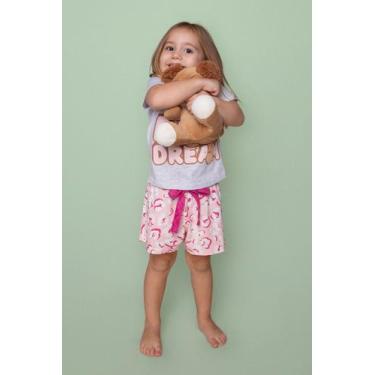 Imagem de Pijama Infantil Menina Algodão Urso Pink - Pink Dream, 10