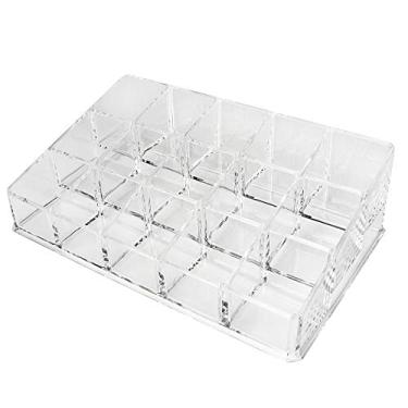 Imagem de OKJHFD 15 Grids Nail Polish Display Holder Lipstick Cosmetics Storage Box Organizer Makeup Tool, Storage Solution for Drawer, Vanity, Bathroom, and More