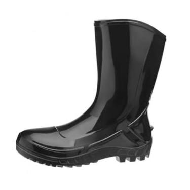 Imagem de Bota PVC Impermeável Vulcaflex Galocha MOTO 110VFLEX BR CA 42291 700454 PRETO AMARELO MARLUVAS-Tamanho 45