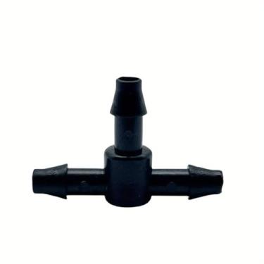 Imagem de 50 peças de conector universal de irrigação por gotejamento 1/10.2 cm, conectores farpados de irrigação por gotejamento, acessórios de tubulação de 1/10.2 cm para vaso de flores, jardim, gramado
