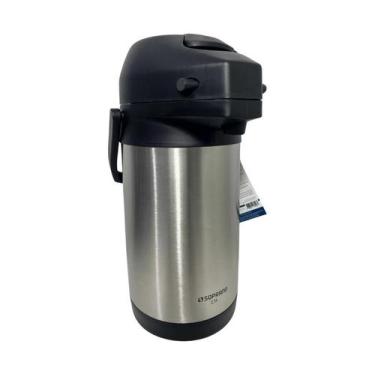 Imagem de Garrafa Termica Pressão Inox Soprano Excelence 2,5 Lt