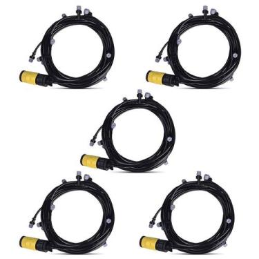 Imagem de Mangueira Climatizadora Nevoa Kit 5 und Sistema Irrigacao Jardim 10 Me