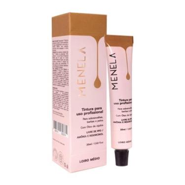 Imagem de Tintura Para Sobrancelhas Menela Loiro Médio 20ml - Menela Cosméticos