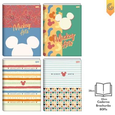 Imagem de Caderno Brochurão 80 Fls Capa Dura Mickey Arts - Jandaia