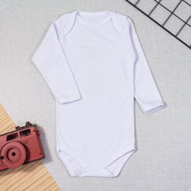 Imagem de Body infantil longo suedine preto - Era Uma Vez, 12M, Branco