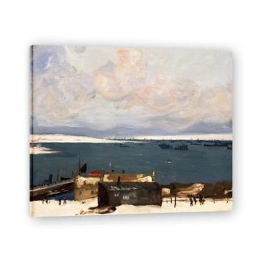 Imagem de Arte em tela de longa duração Hope John Lavery Classic Realist Portrait & War Scene – Decoração de parede de arte irlandesa para casa emoldurada 30 x 36 cm