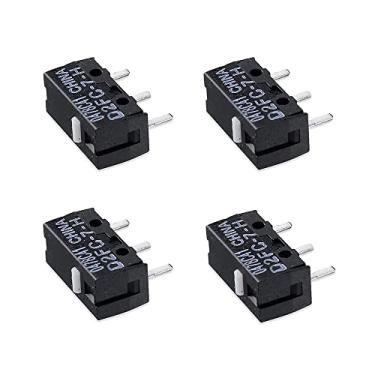 Imagem de Pacote com 4 microinterruptores compatíveis com Razer Logi Apple SteelSeries MS Mouse (4 peças D2FC-7-H)