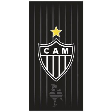 Imagem de Toalha de Banho e Praia Döhler Atlético Mineiro Preto, Única