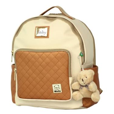 Imagem de Mochila Maternidade Bebe Enxoval Menina Menino Bolsa Miellu