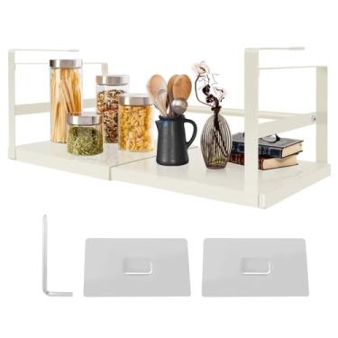 Imagem de Organizador sob a prateleira expansível sob a prateleira 27-45 cm cesta sob a prateleira ajustável sob o armário sob a mesa gaveta para armário despensa lavanderia