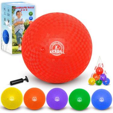 Imagem de Conjunto de Kickball COAMZPARTY de 8,5 polegadas com pacote de 6 Dodge