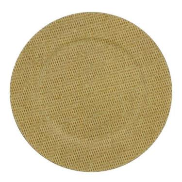 Imagem de Sousplat de Mesa de Plástico para Prato Mescla Bege Wolff 33cm