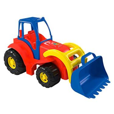 Imagem de Carregadeira Trator De Brinquedo Infantil Grande Praia Areia