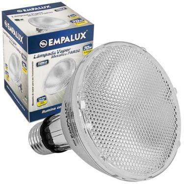 Imagem de Lâmpada Par30 Vapor Metálica 70w Neutro 4000k E27 - EMPALUX, 220V
