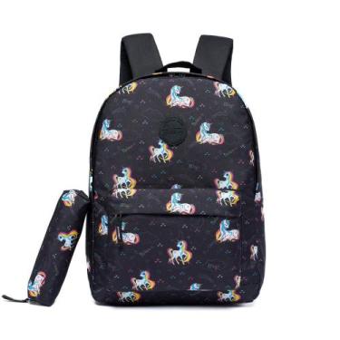 Imagem de Mochila Spector Masculina Escolar Reforçada, U