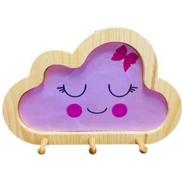 Imagem de Cabideiro Infantil Nuvem Menina - Senior, MADEIRA