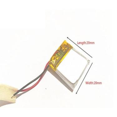 Imagem de Bateria 302020 com 110mah 3mmx20mmx20mm 2 fios 3,7v - Lite