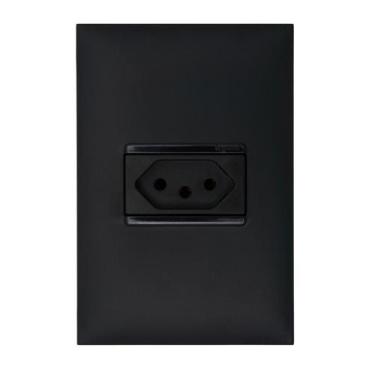 Imagem de Conjunto Tomada 10A 2P+T 4X2 Preto 615080Pt Pial Plus+ - Pial Legrand