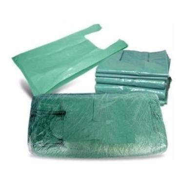 Imagem de Sacola Reciclada Verde 70 Cm X 90 Cm Pacote Com 5Kg 150 Und - Higipack