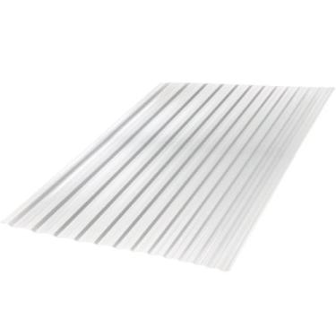 Imagem de Telha Grega Cristal Transparente Policarbonato 2,44x0,99 Metros - C460