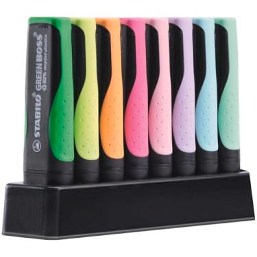 Imagem de Iluminador – Conjunto de mesa Stabilo Green Boss Pastel com 8 peças